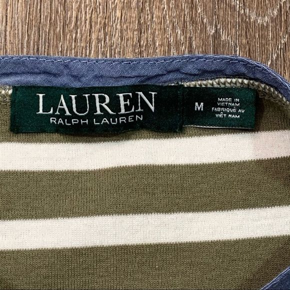 LAUREN Ralph Lauren Stripped T-Shirt Size Medium - Picture 5 of 6